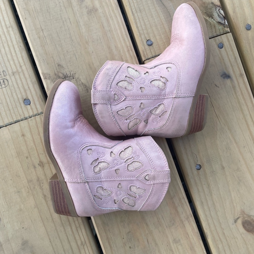 Toddler Sugar Light Pink Cowgirl boots size 9